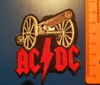 термонаклейка AC#DC ― ИГРУШКИ И СУВЕНИРЫ ОПТОМ В НОВОСИБИРСКЕ