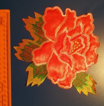 термонаклейка роза красная большая ― ИГРУШКИ И СУВЕНИРЫ ОПТОМ В НОВОСИБИРСКЕ