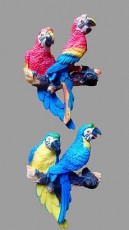 магнит попугаи пара на ветке
