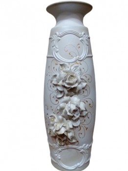 ваза Есения  белая лепка ― ИГРУШКИ И СУВЕНИРЫ ОПТОМ В НОВОСИБИРСКЕ