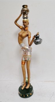 Девушка Африканка статуэтка ― ИГРУШКИ И СУВЕНИРЫ ОПТОМ В НОВОСИБИРСКЕ