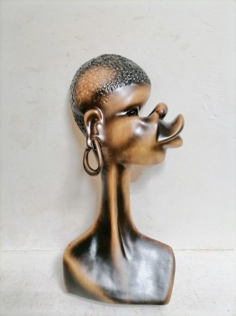 Девушка  Африканка голова статуя ― ИГРУШКИ И СУВЕНИРЫ ОПТОМ В НОВОСИБИРСКЕ