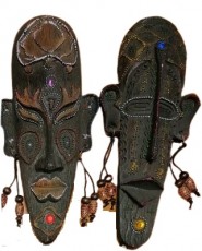 маска африканская сувенирная
