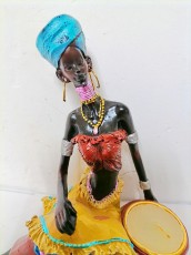 Африканка подсвечник