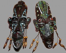 маска африканская сувенирная