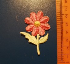 термонаклейка цветок розовый