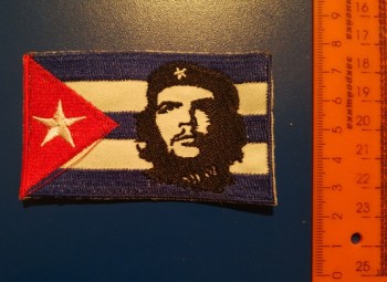 термонаклейка флаг Куба Че ― ИГРУШКИ И СУВЕНИРЫ ОПТОМ В НОВОСИБИРСКЕ