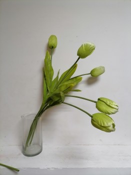тюльпан бело-зеленый ― ИГРУШКИ И СУВЕНИРЫ ОПТОМ В НОВОСИБИРСКЕ