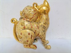 кошка золото с котенком статуэтка 