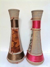 ваза шамот Юпик кожа