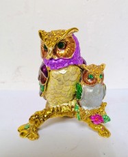 Шкатулка стразы Совы