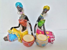 Африканка подсвечник