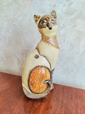 кошка золото статуэтка