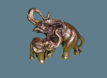 Слоны пара статуя (1) ― ИГРУШКИ И СУВЕНИРЫ ОПТОМ В НОВОСИБИРСКЕ